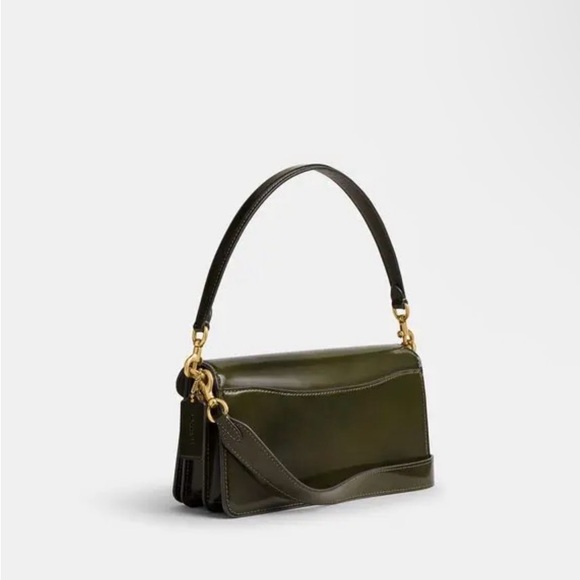 NWT Coach Olive Leather Shoulder Bag with Gold Accents - Picture 3 of 5